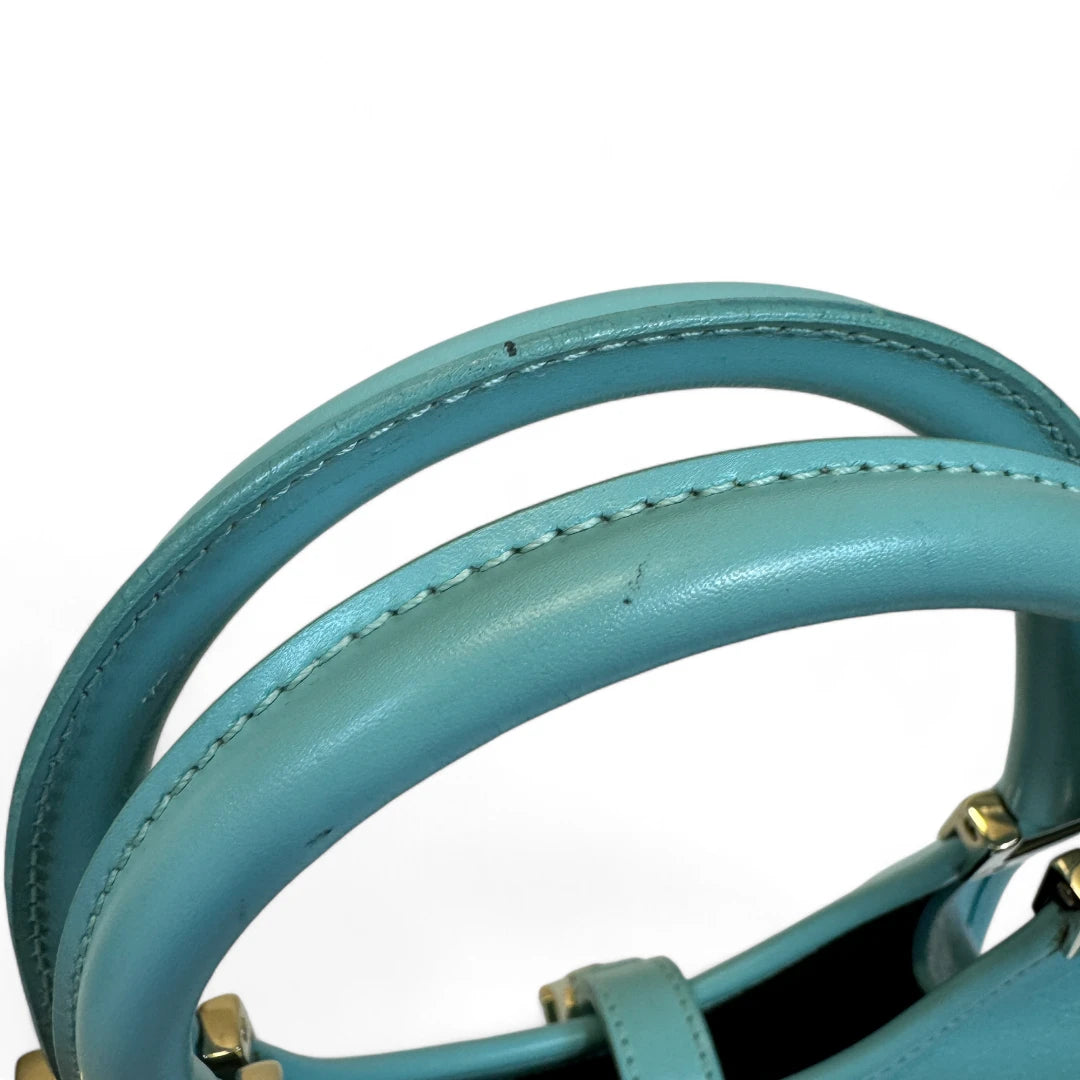 Gucci Handtasche Jackie Micro Guccissima aus Leder monogram türkis