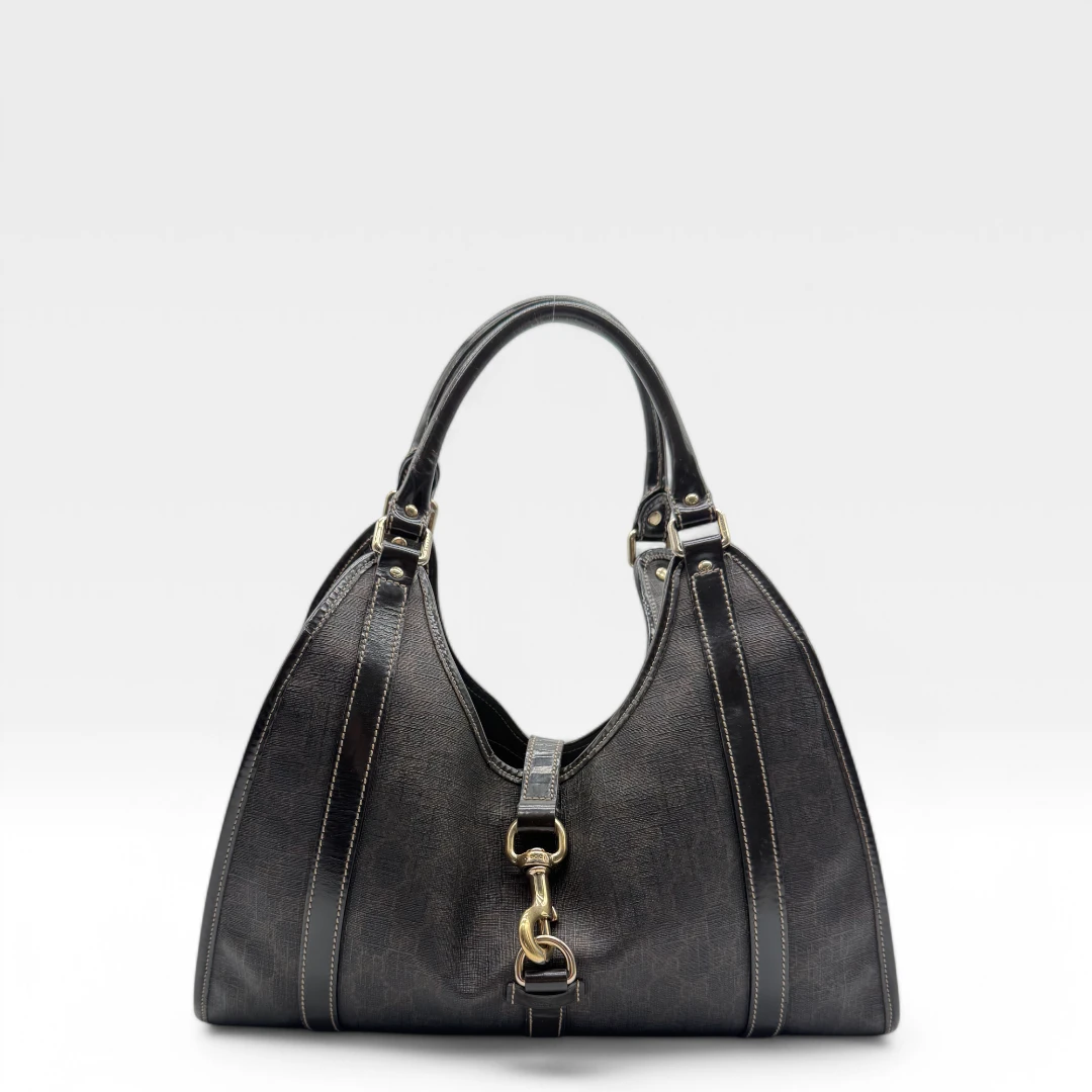 Gucci Handtasche Jackie Supreme dunkelbraun