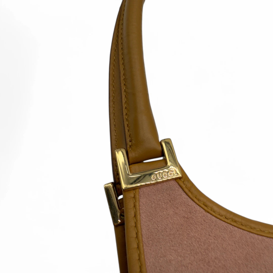 Gucci Handtasche Jackie aus Wildleder rosa