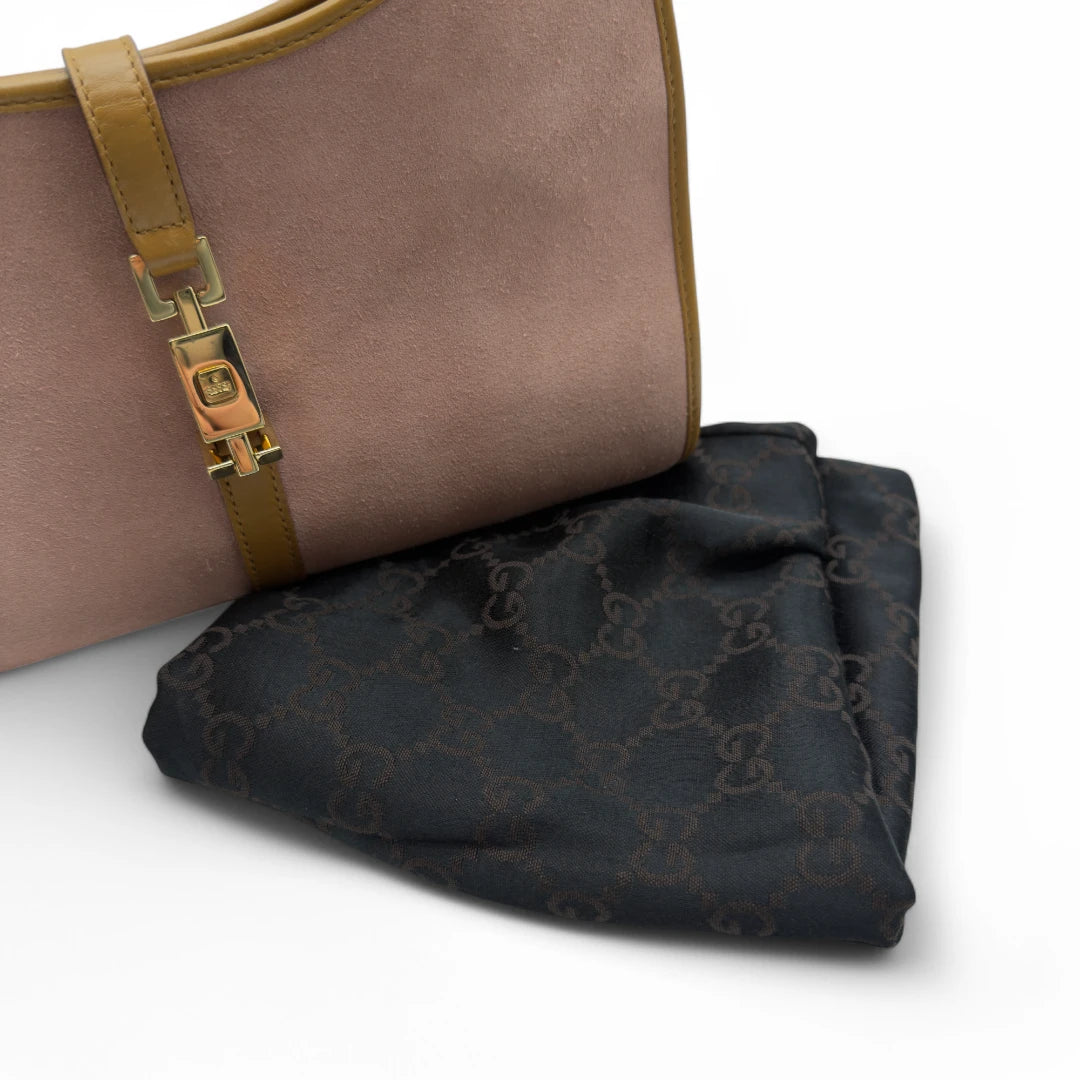 Gucci Handtasche Jackie aus Wildleder rosa