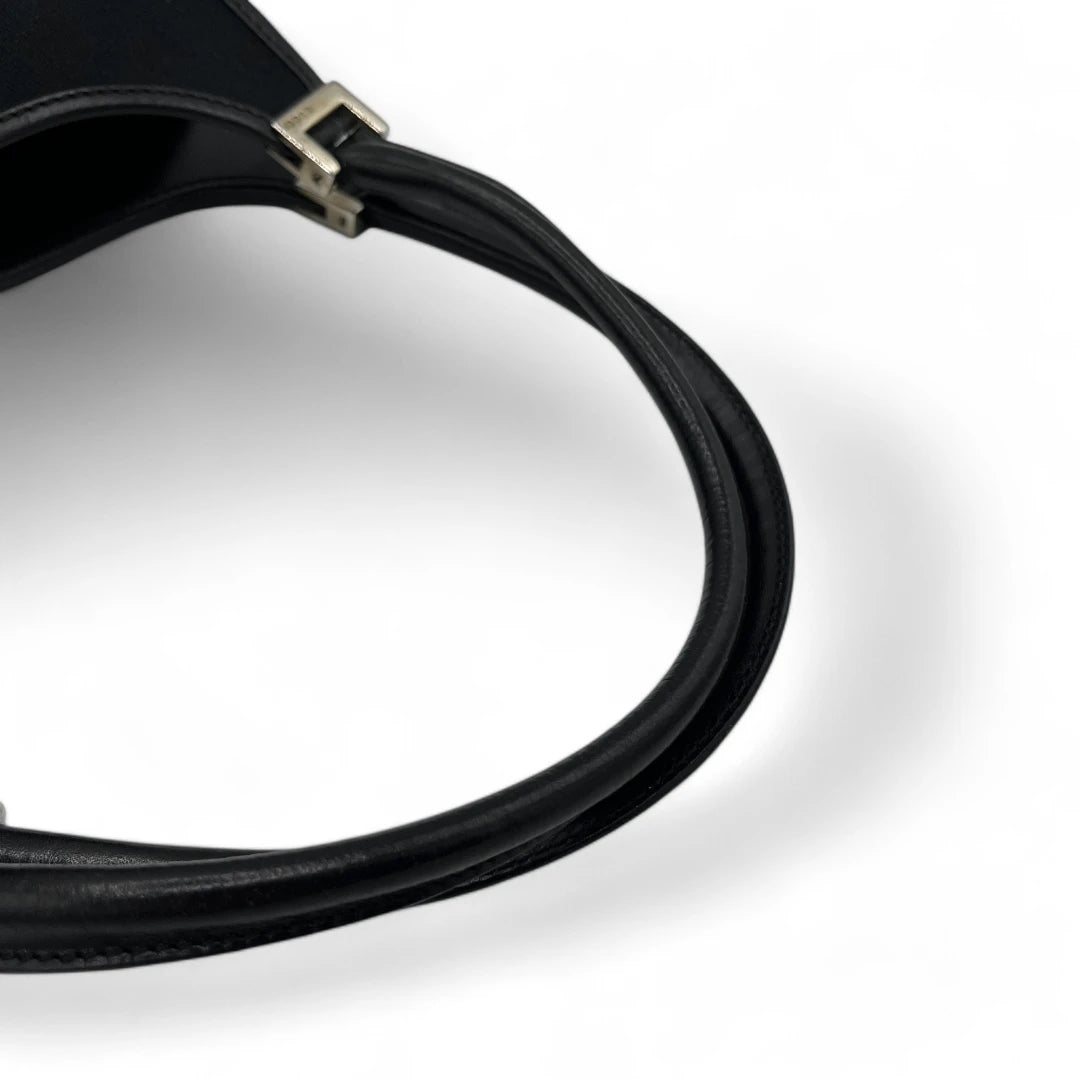 Gucci handbag Jackie mini with black leather monogram dark blue