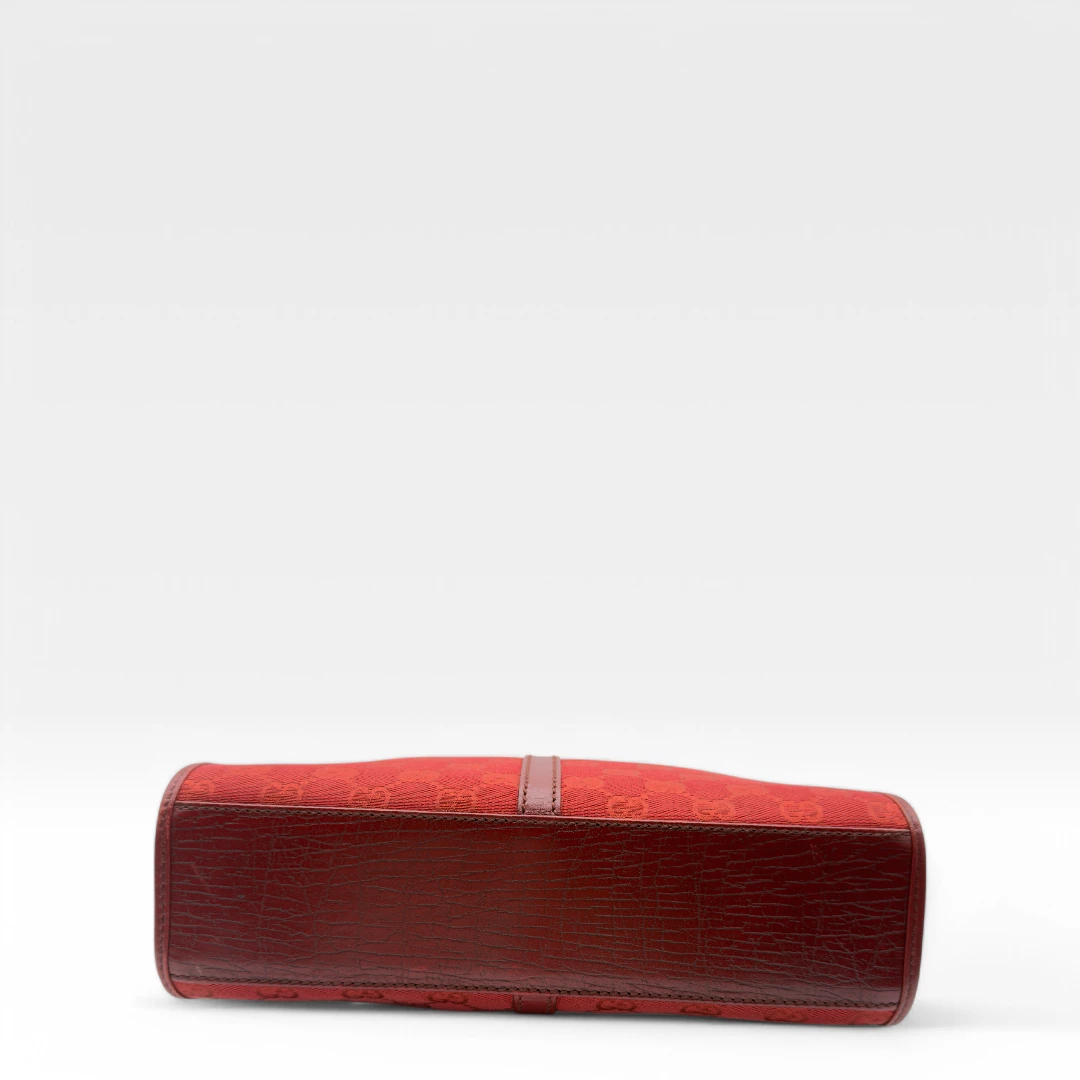 Gucci handbag Jackie with red leather details monogram red
