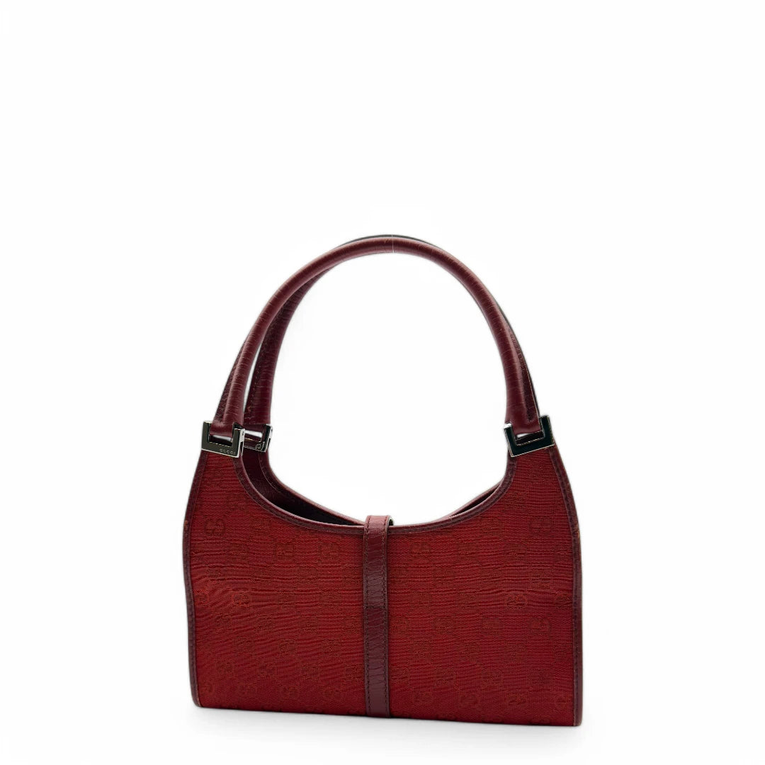 Gucci Handtasche Jackie rote Lederdetails monogram rot