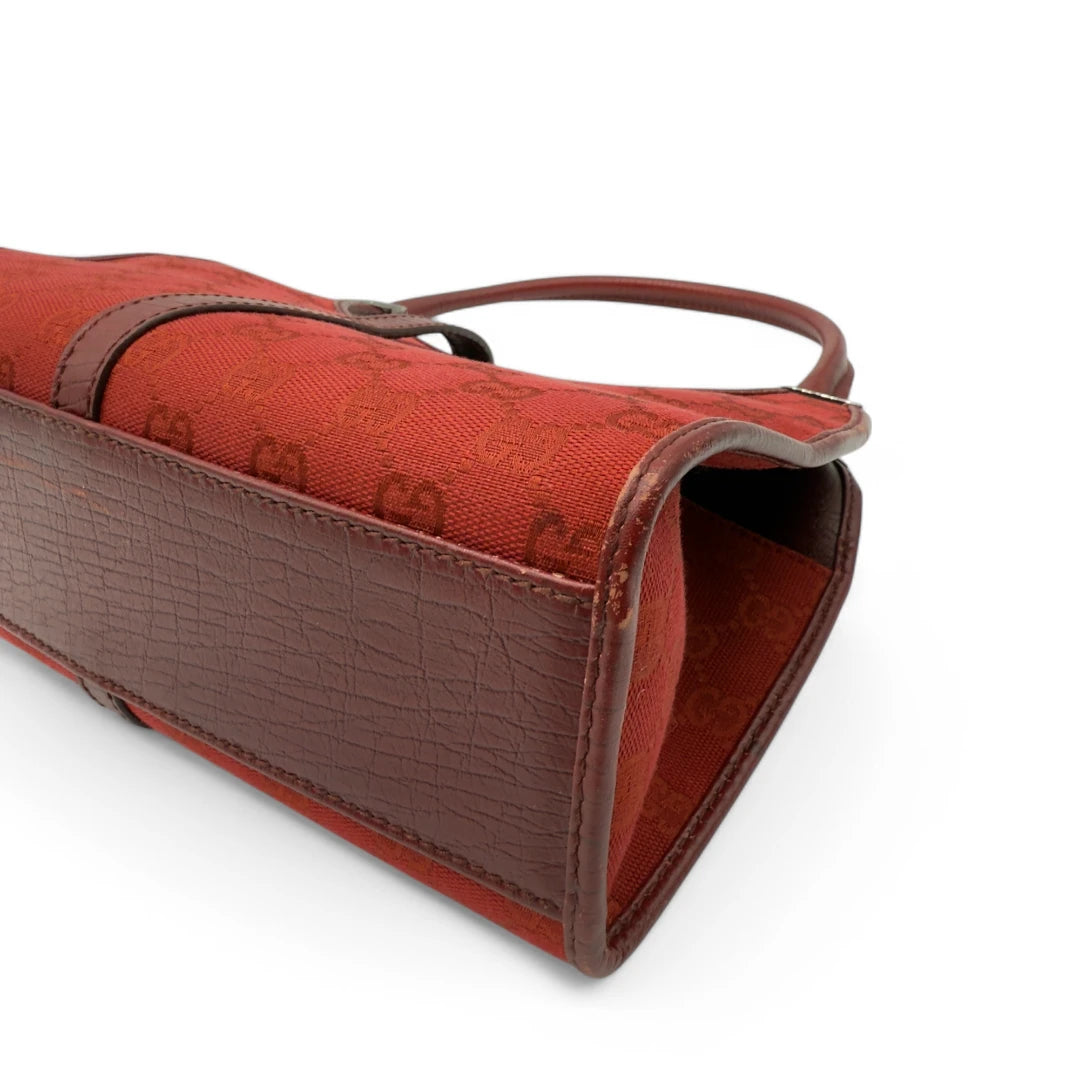 Gucci Handtasche Jackie rote Lederdetails monogram rot