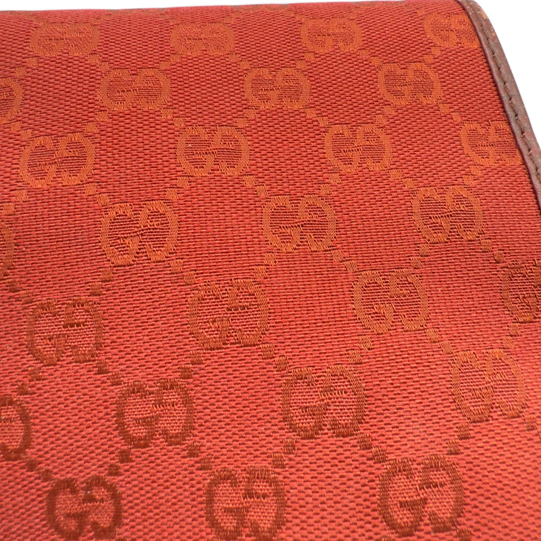 Gucci Handtasche Jackie rote Lederdetails monogram rot