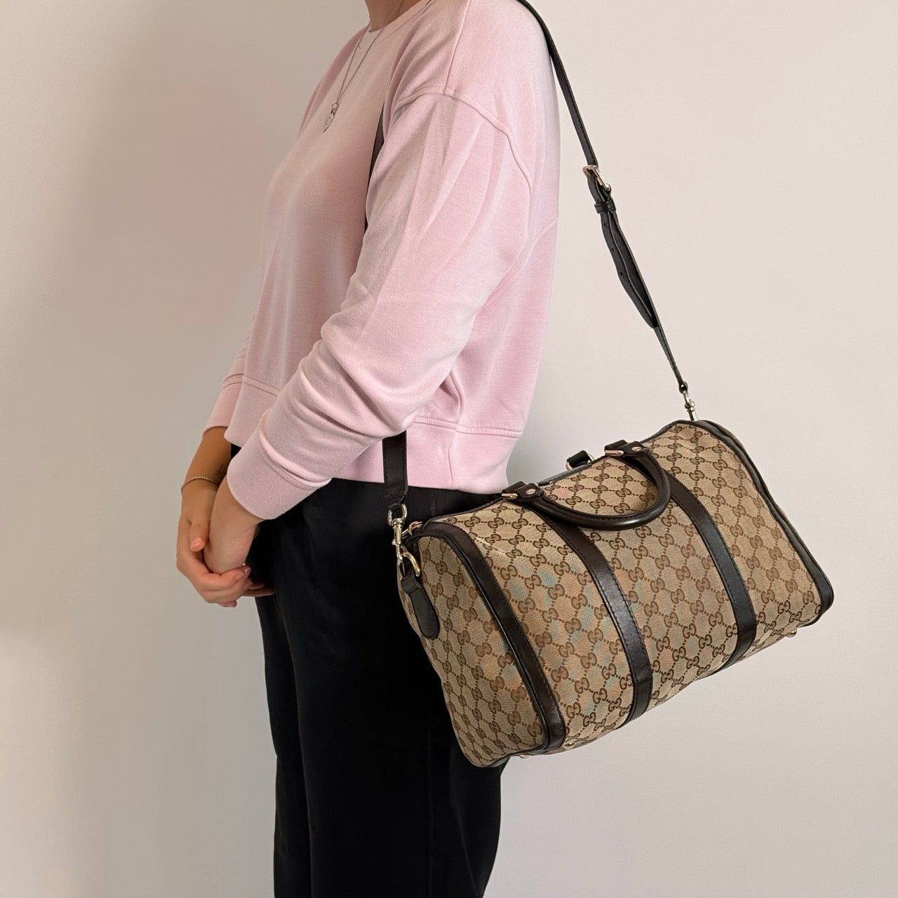 Gucci Handtasche Joy Boston monogram beige