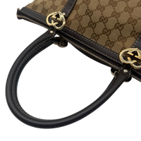 Gucci Handtasche Lovely Heart monogram beige – Henkel im Detail