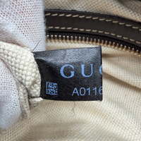 Gucci Handtasche Lovely Heart monogram beige – Seriennummer im Detail