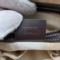 Gucci Handtasche Lovely Heart monogram beige – Seriennummer im Detail