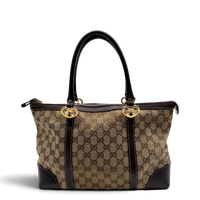 Gucci Handtasche Lovely Heart monogram beige – Gesamtansicht