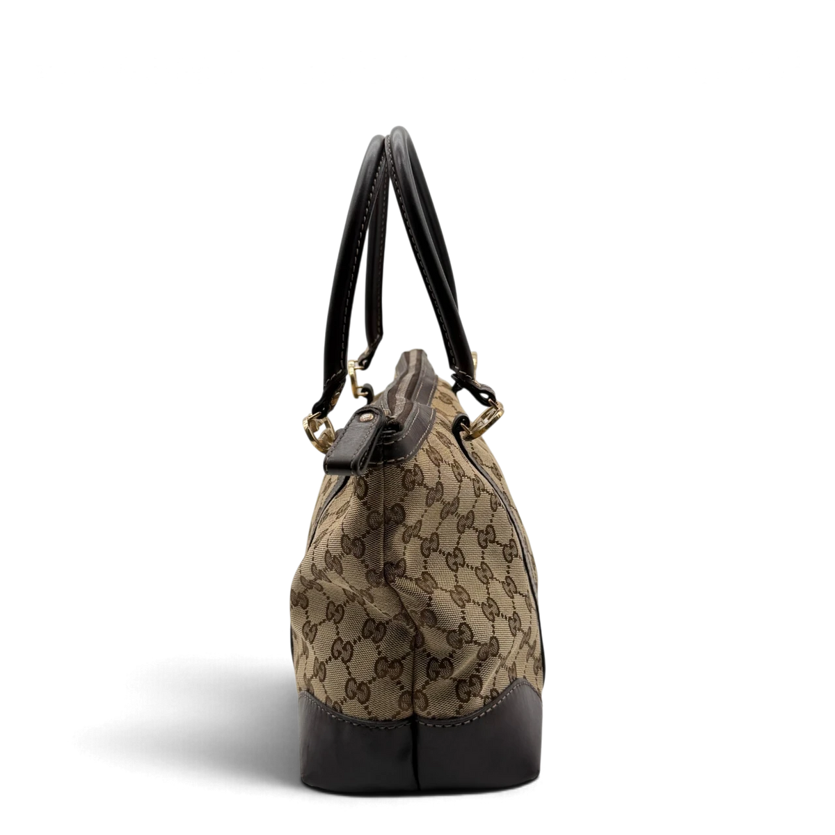 Gucci Handtasche Lovely Heart monogram beige – Seitenansicht