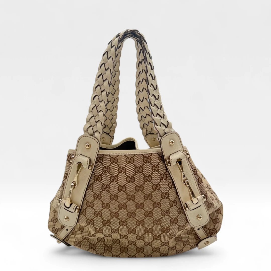 Gucci Handtasche Pelham monogram beige