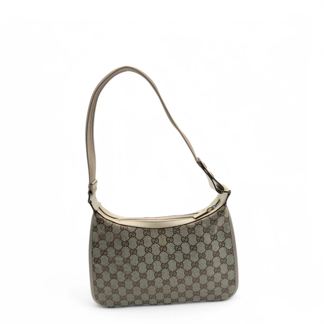 Gucci Handtasche / Schultertasche beige