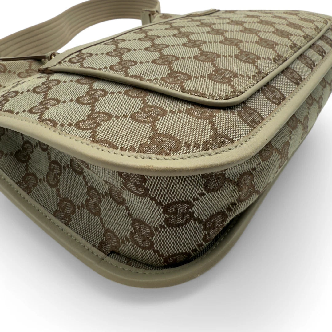 Gucci Handtasche / Schultertasche beige