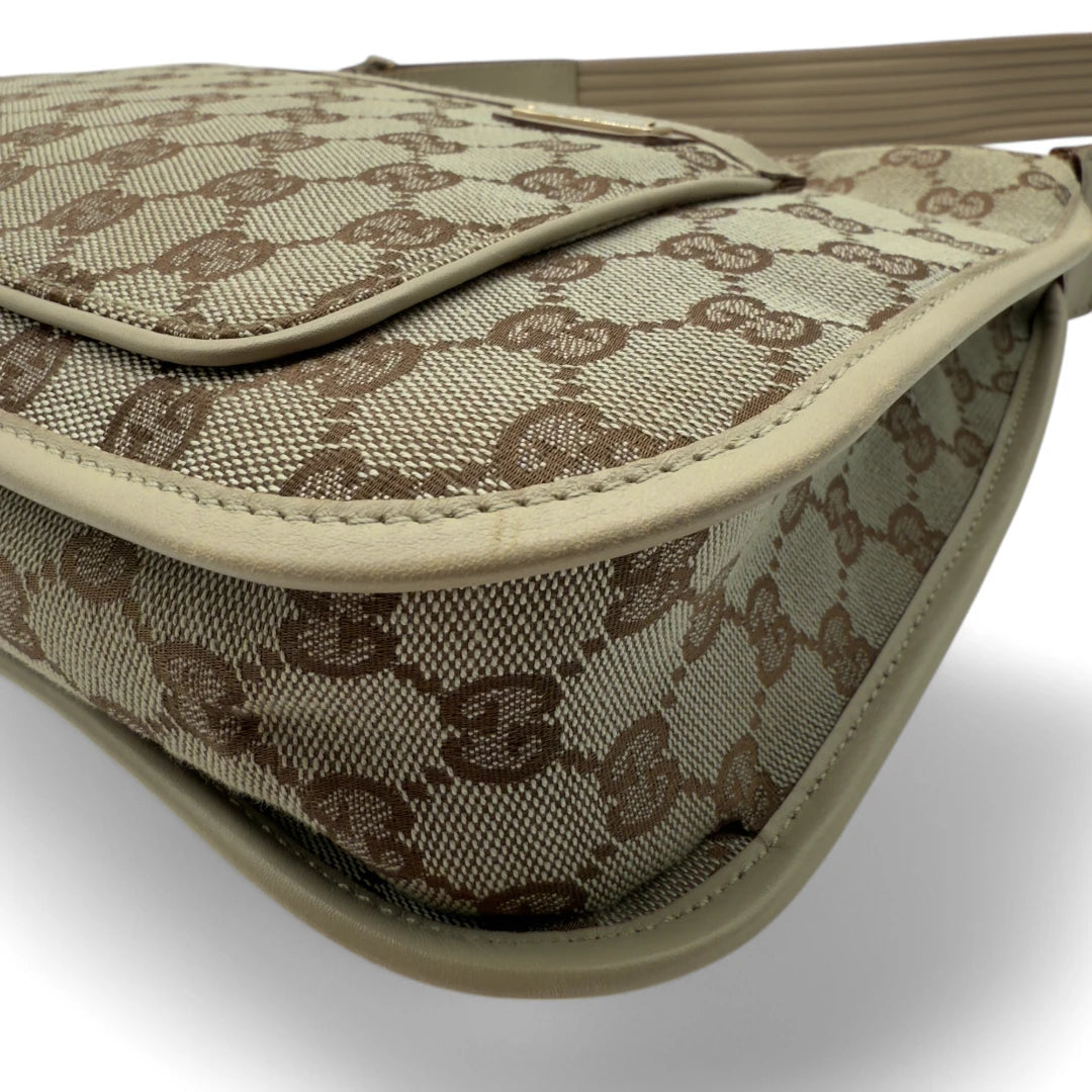 Gucci Handtasche / Schultertasche beige
