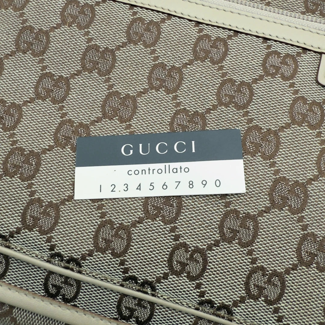 Gucci Handtasche / Schultertasche beige