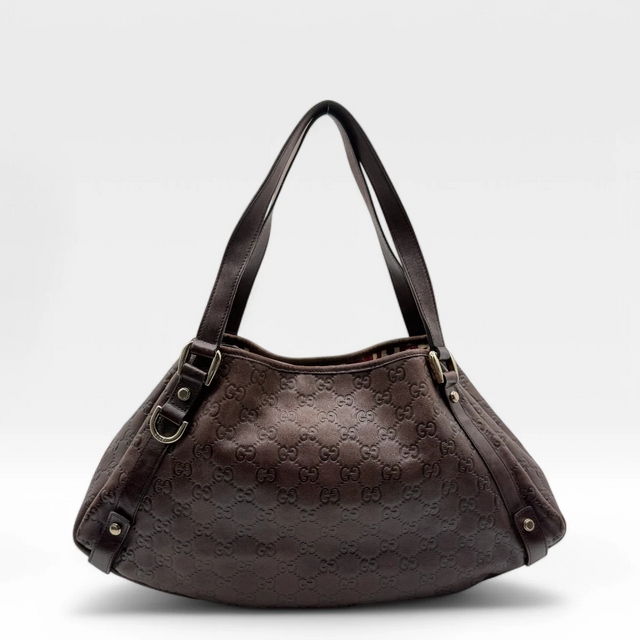 Gucci Handtasche / Shopper Abbey dunkelbraun