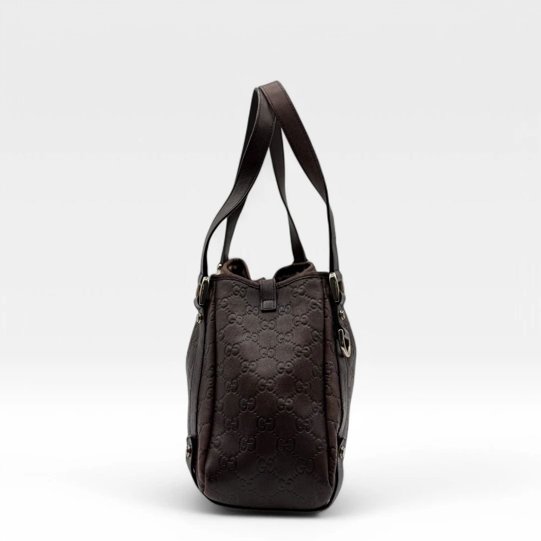 Gucci Handtasche / Shopper Abbey dunkelbraun