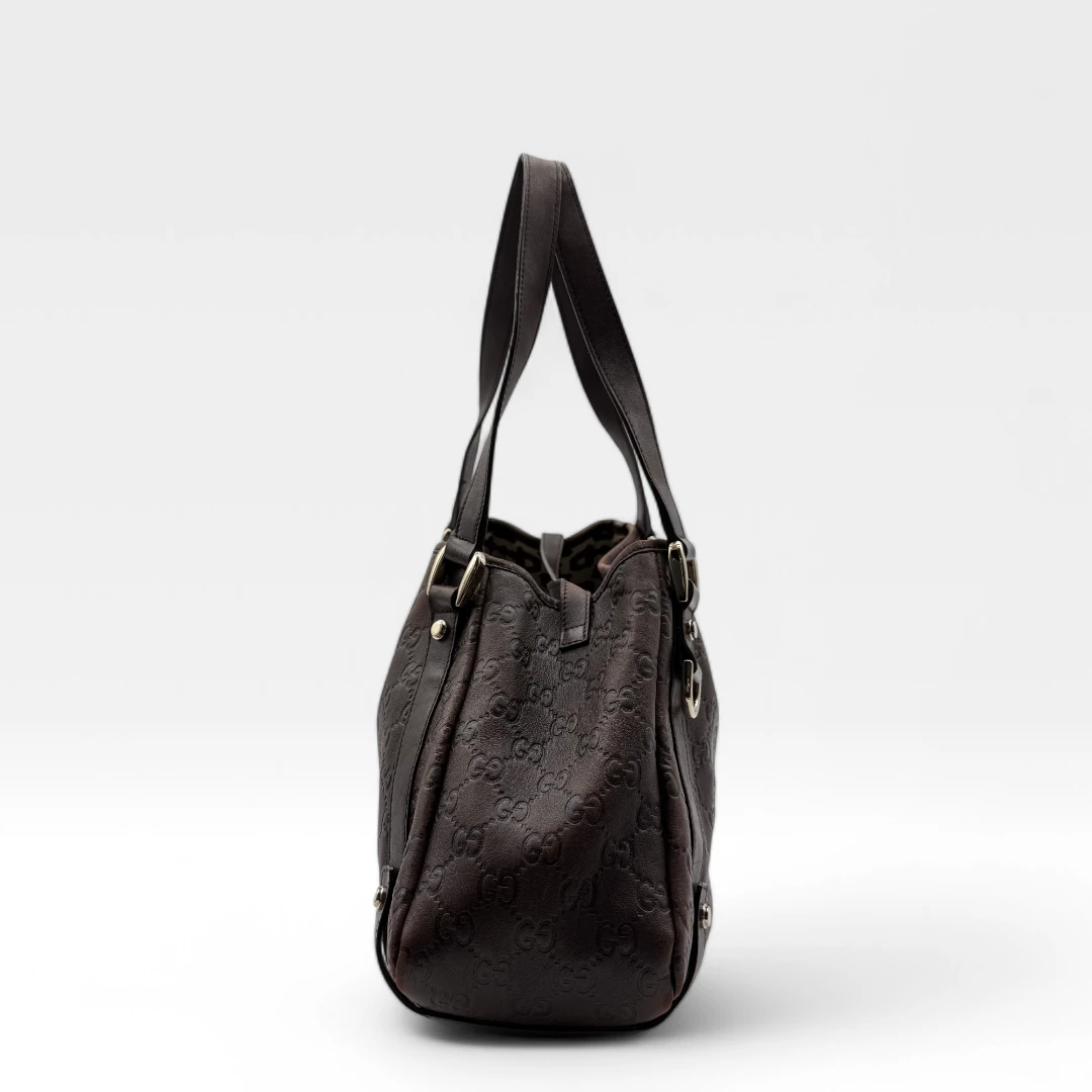 Gucci Handtasche / Shopper Abbey dunkelbraun