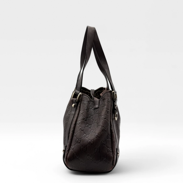 Gucci Handtasche / Shopper Abbey dunkelbraun