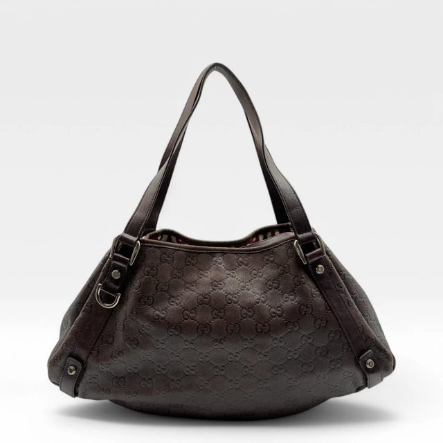 Gucci Handtasche / Shopper Abbey dunkelbraun