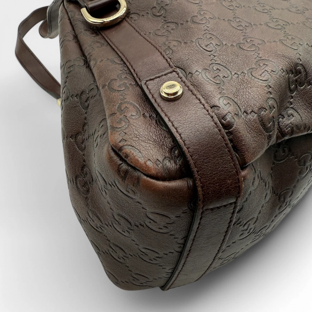 Gucci Handtasche / Shopper Abbey dunkelbraun