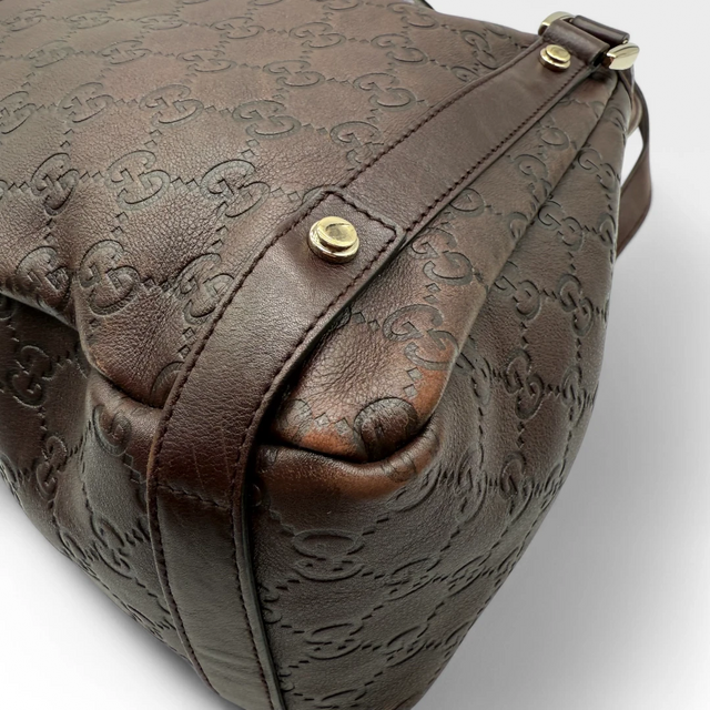 Gucci Handtasche / Shopper Abbey dunkelbraun
