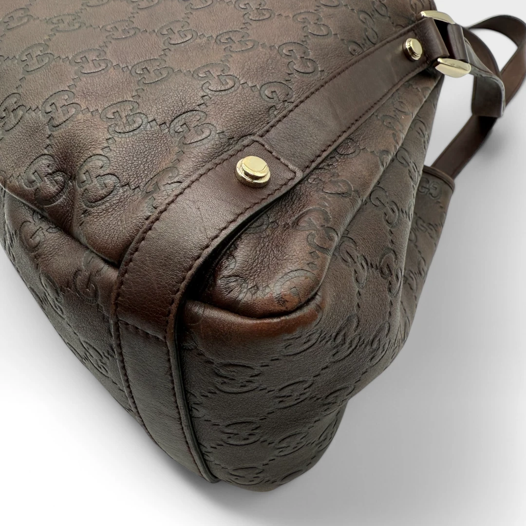 Gucci Handtasche / Shopper Abbey dunkelbraun