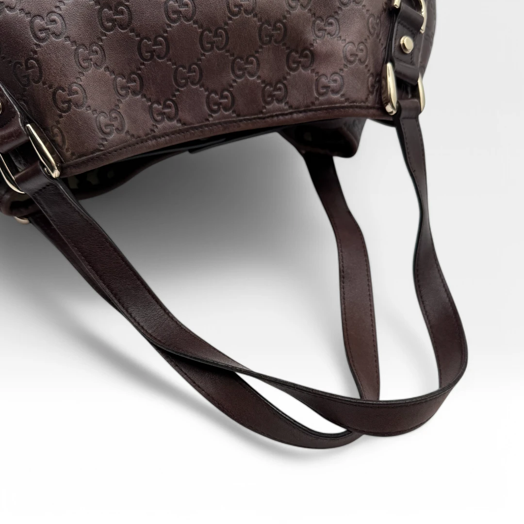 Gucci Handtasche / Shopper Abbey dunkelbraun