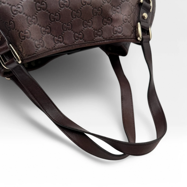 Gucci Handtasche / Shopper Abbey dunkelbraun