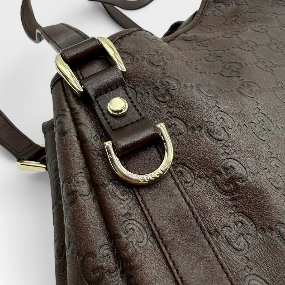 Gucci Handtasche / Shopper Abbey dunkelbraun