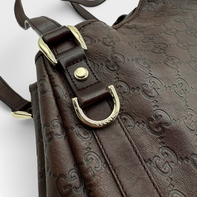 Gucci Handtasche / Shopper Abbey dunkelbraun