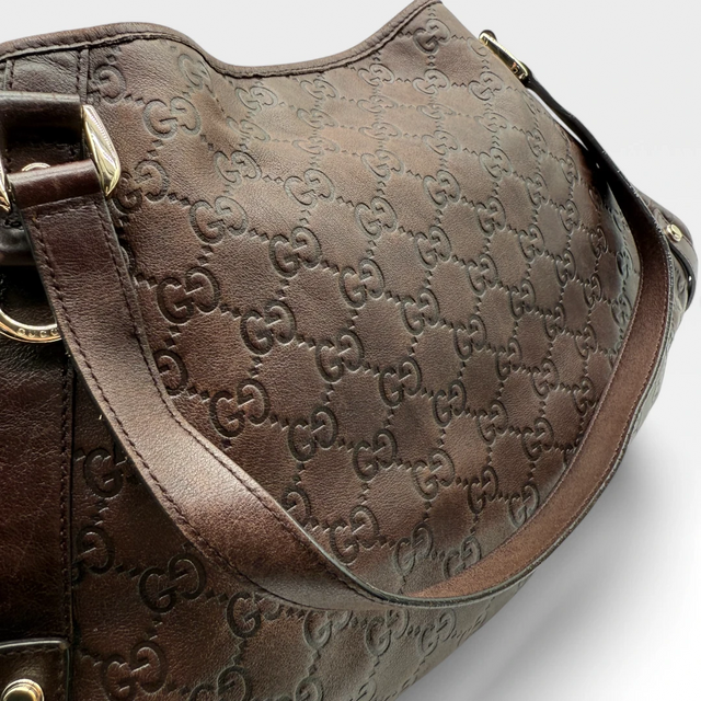 Gucci Handtasche / Shopper Abbey dunkelbraun