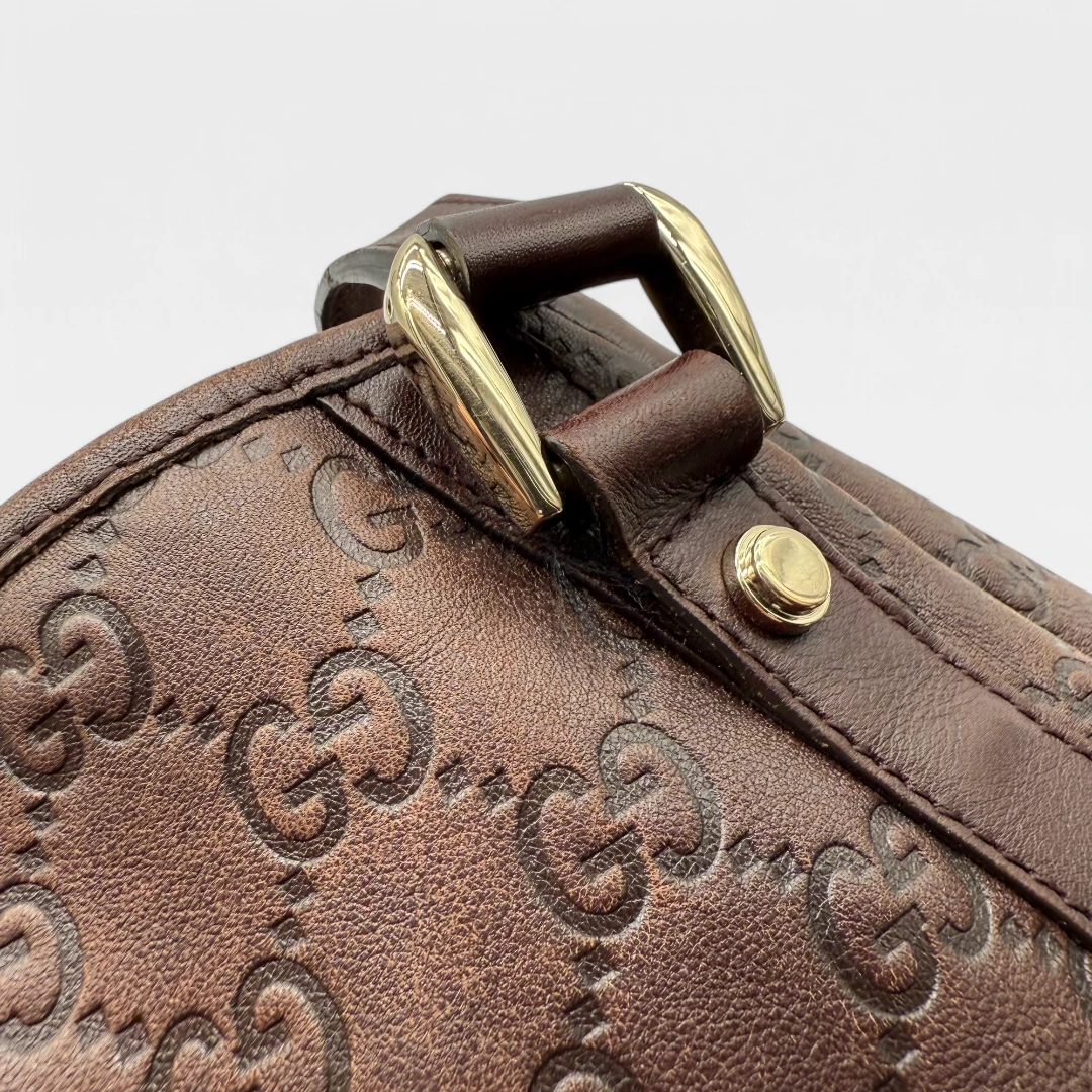 Gucci Handtasche / Shopper Abbey dunkelbraun