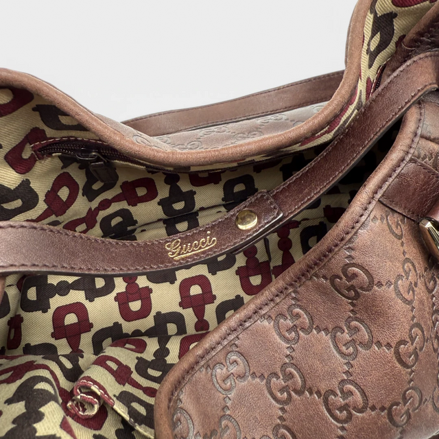 Gucci Handtasche / Shopper Abbey dunkelbraun