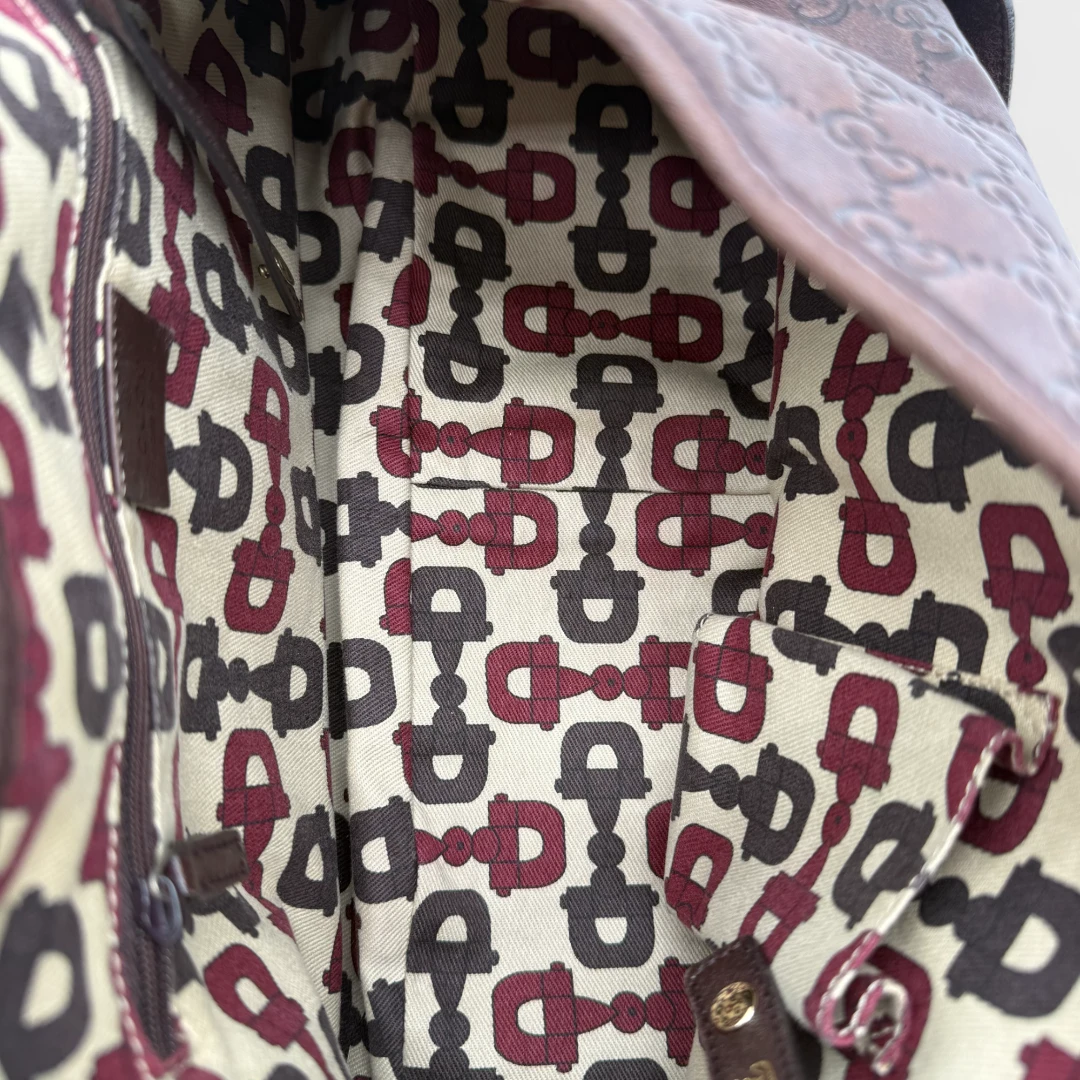 Gucci Handtasche / Shopper Abbey dunkelbraun