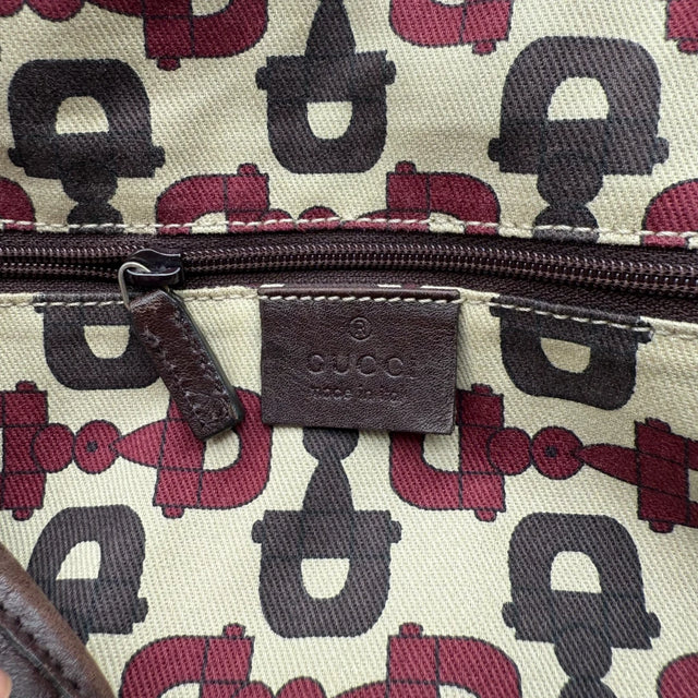 Gucci Handtasche / Shopper Abbey dunkelbraun