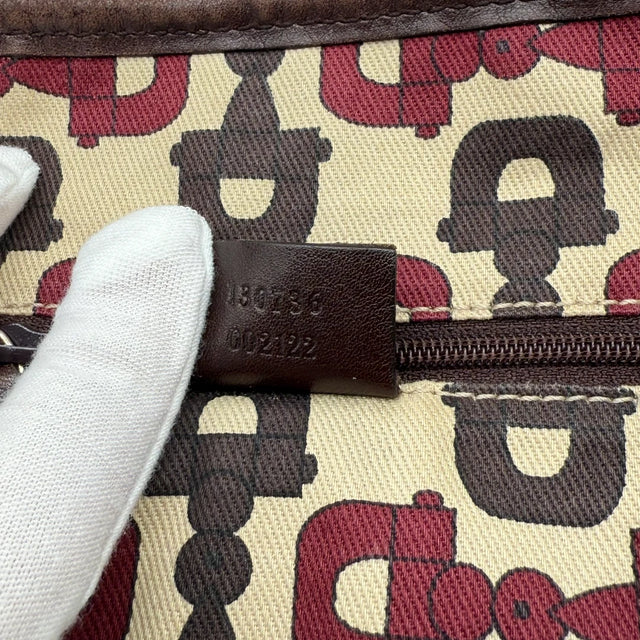 Gucci Handtasche / Shopper Abbey dunkelbraun