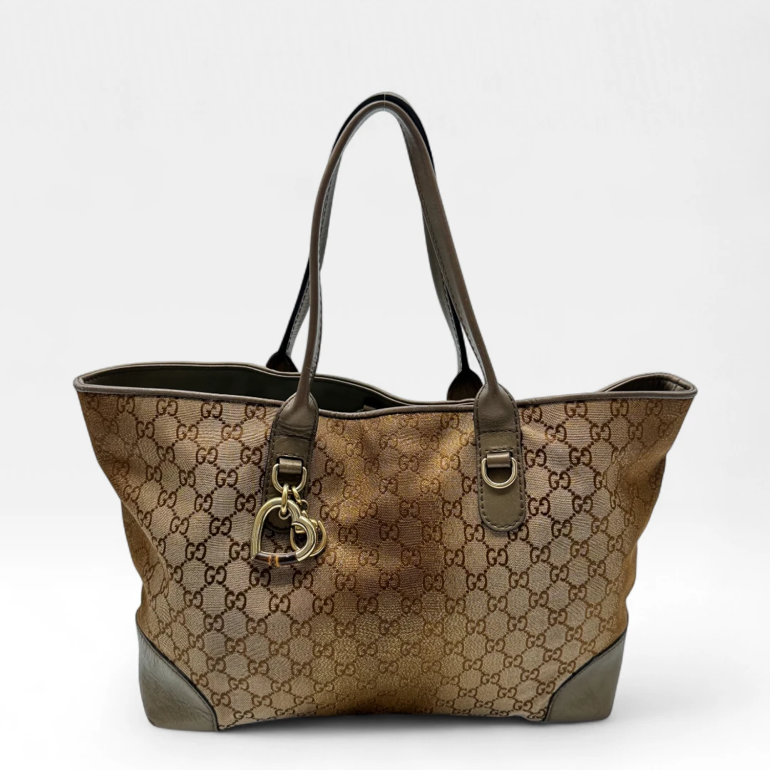 Gucci handbag shopper monogram brown / gold
