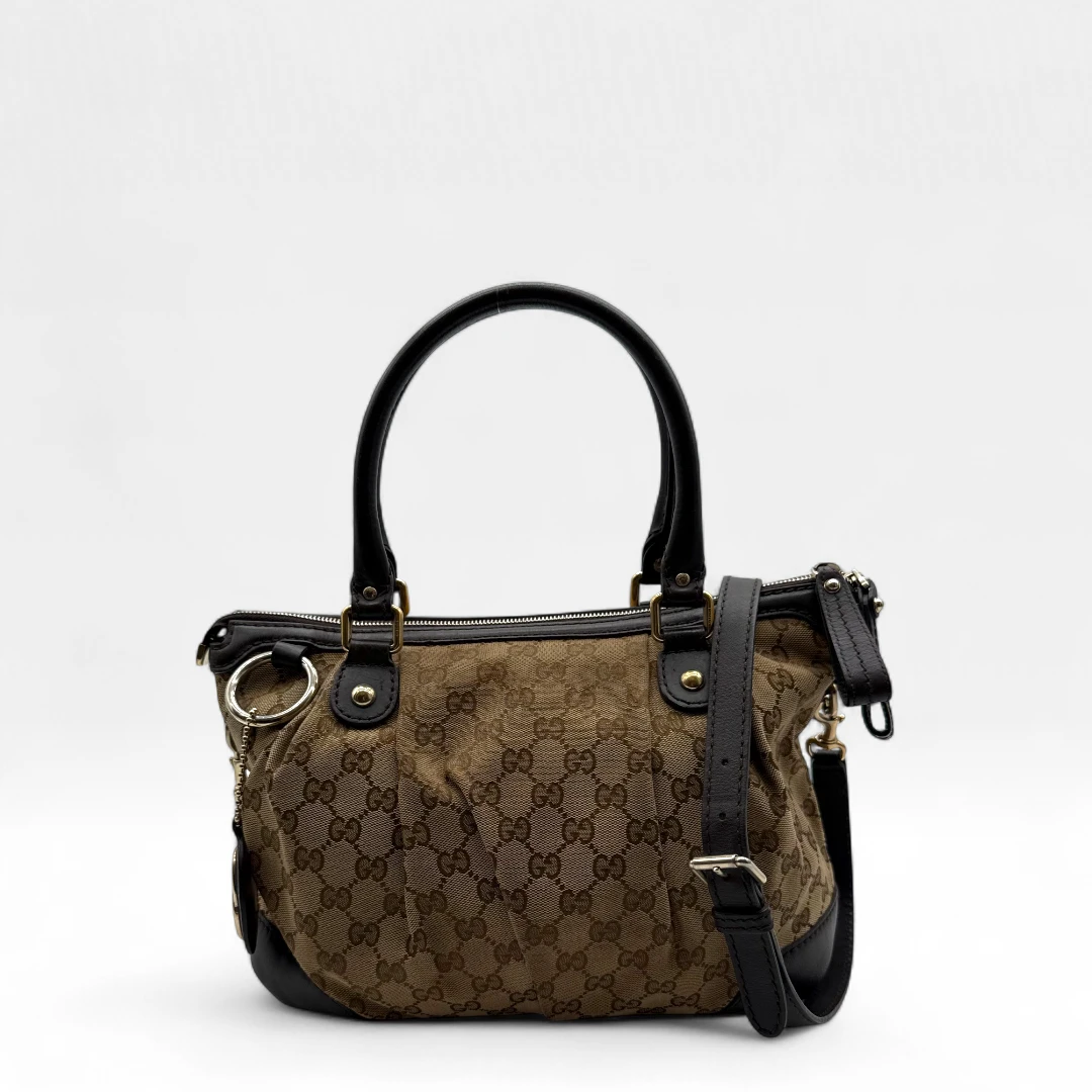 Gucci Handtasche Sukey beige
