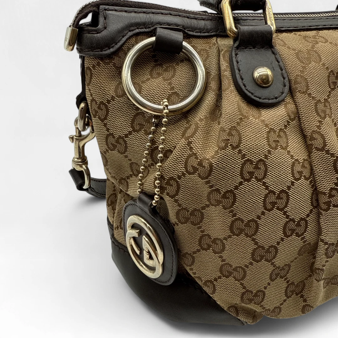 Gucci Handtasche Sukey beige