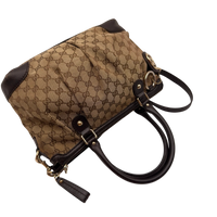 Gucci Handtasche Sukey mit Umhängegurt monogram beige