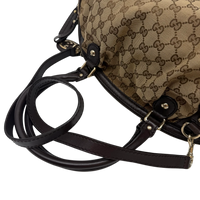 Gucci Handtasche Sukey mit Umhängegurt monogram beige