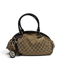 Gucci Handtasche Sukey mit Umhängegurt monogram beige