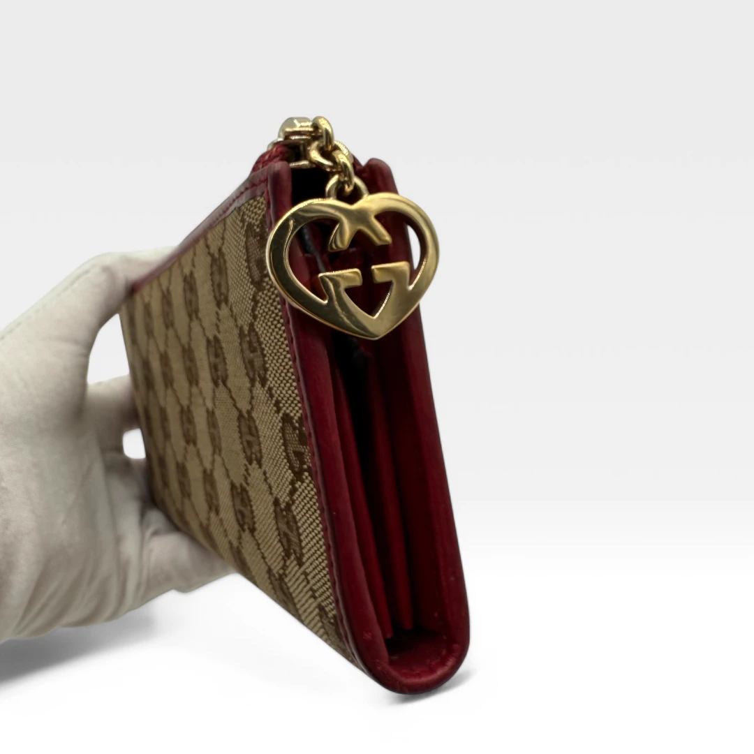 Gucci Geldbeutel Lovely Heart beige