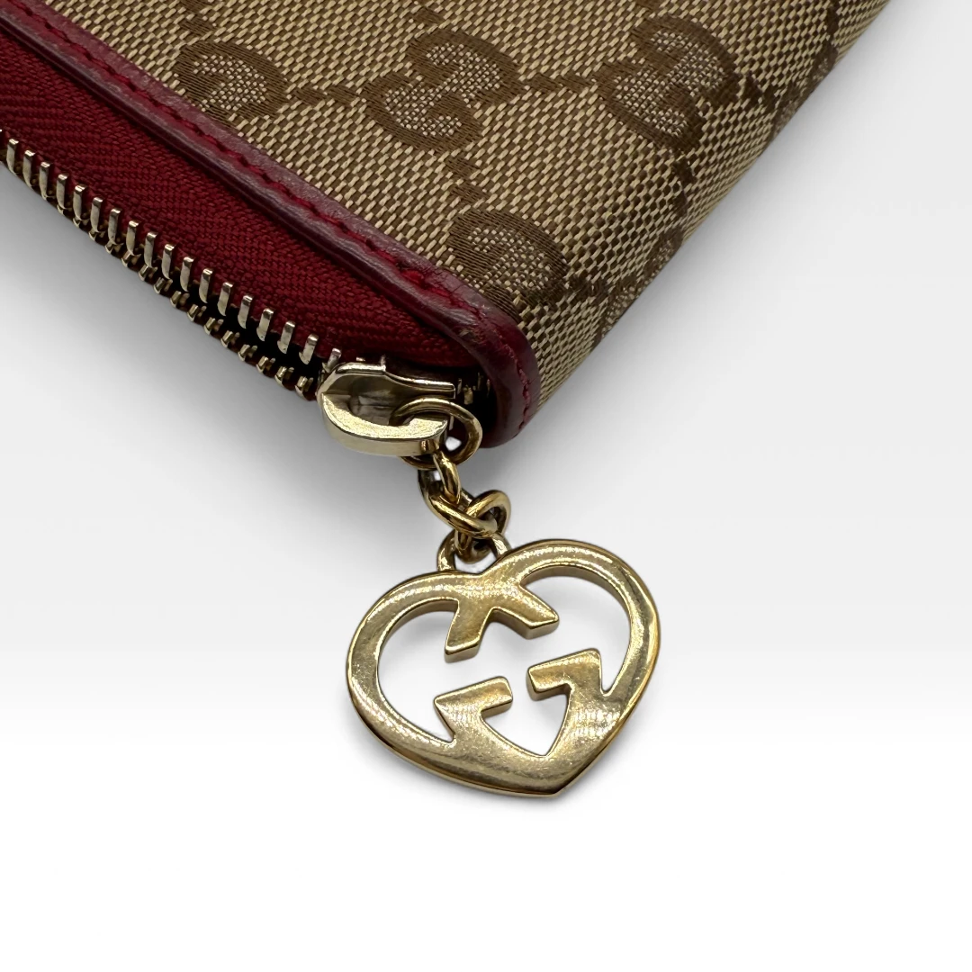 Gucci Geldbeutel Lovely Heart beige
