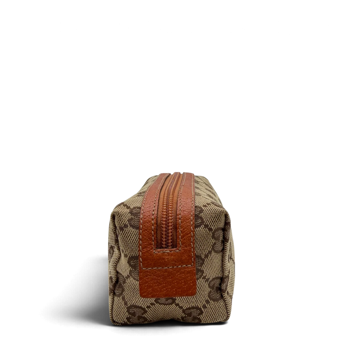 Gucci Kulturbeutel / Kosmetiktasche monogram beige – Seitenansicht