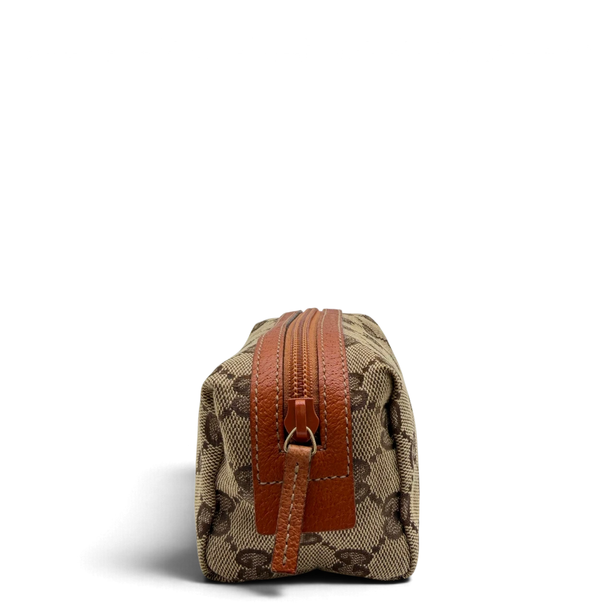 Gucci Kulturbeutel / Kosmetiktasche monogram beige – Seitenansicht