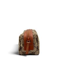 Gucci Kulturbeutel / Kosmetiktasche monogram beige – Seitenansicht