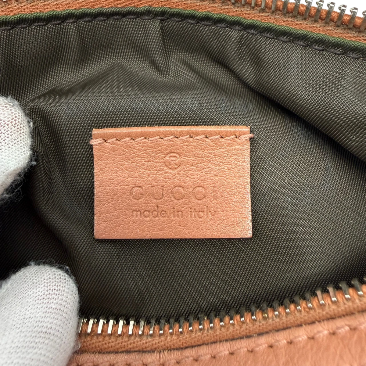 Gucci Pochette Sherry Line monogram beige